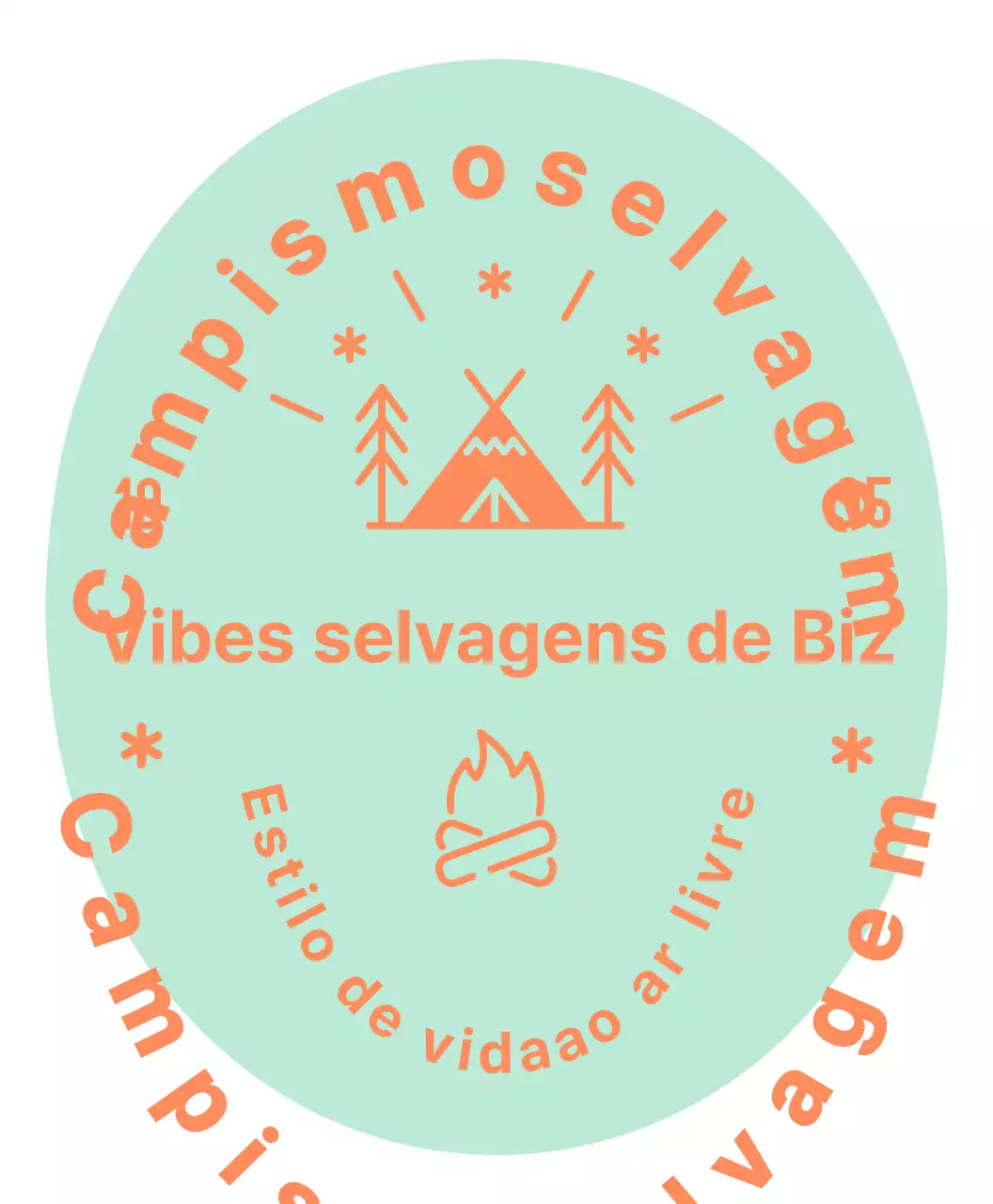 Logótipo de loja de campismo, design de símbolo, ilustração de tenda, ilustração de fogueira T-shirt