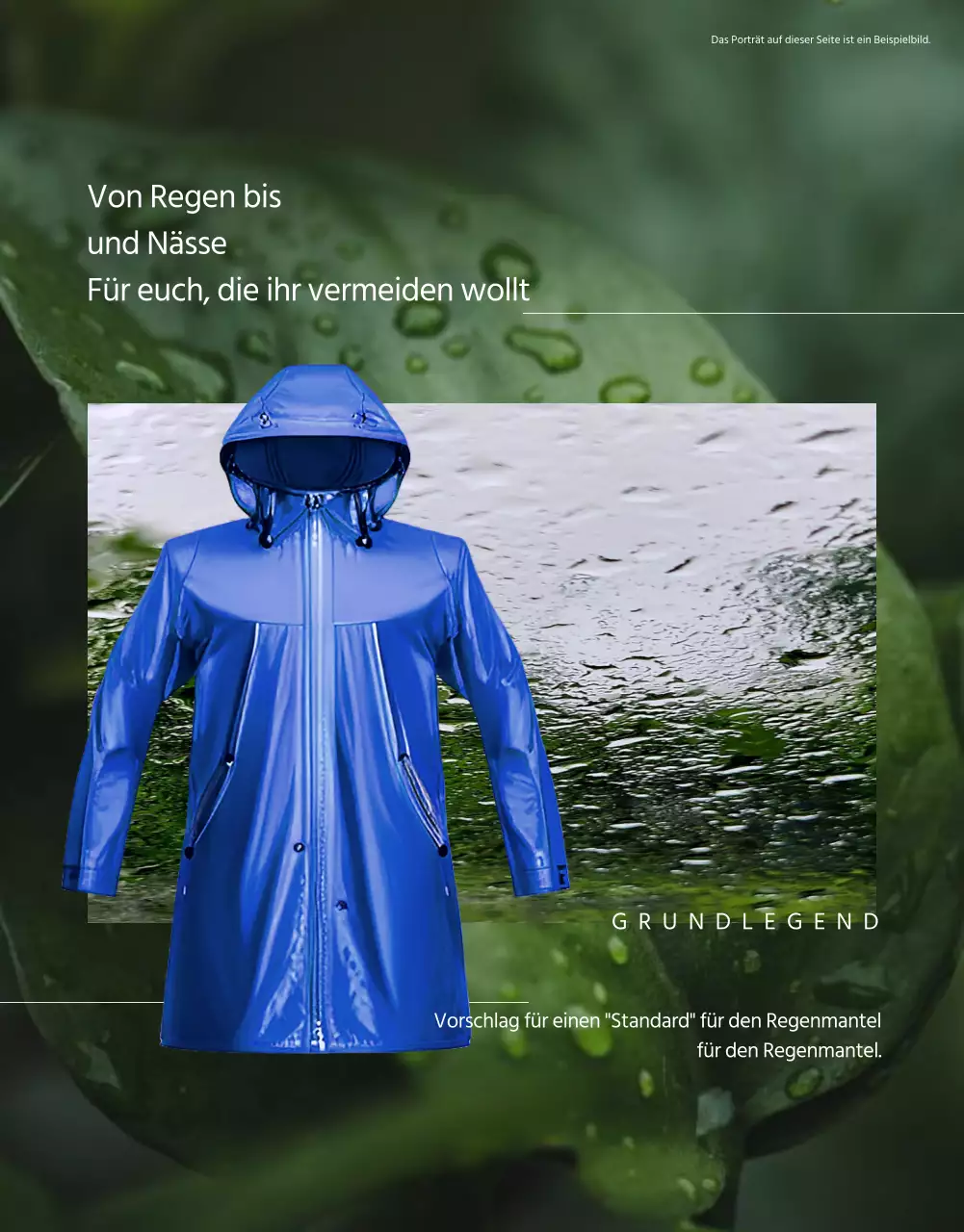 Über den schwarz-blauen Regenmanteltrend für die regnerische Jahreszeit