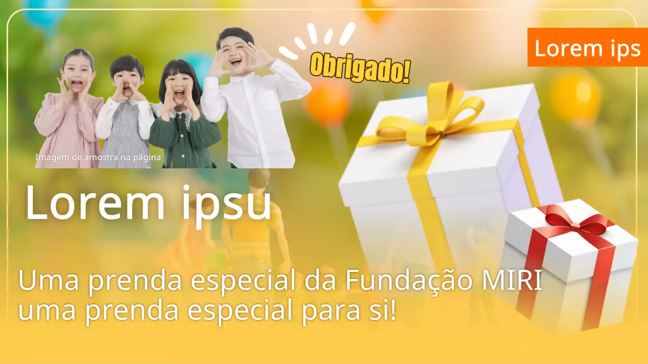 Postagem de Presentes do Mês da Casa Amarelo e Laranja