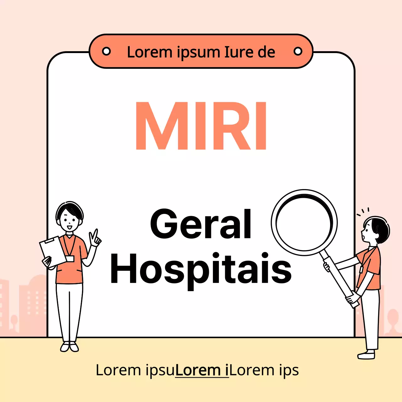 Promover uma clínica especializada em diálise com um esquema de cores laranja simples