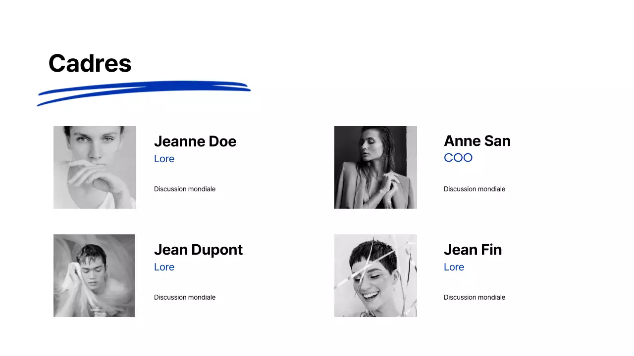 Blue Modern Marker Présentation de la société