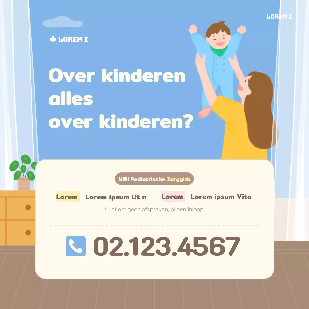 Ouderschapstips in lichtblauw