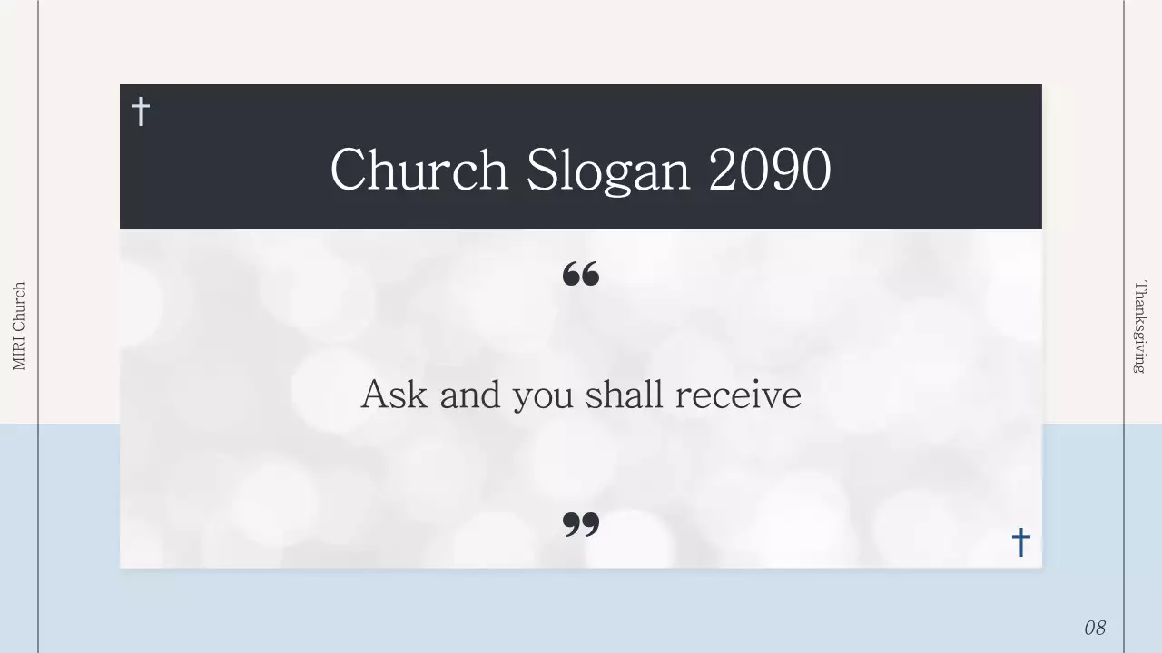 Black Traditional Church Announcement Presentation