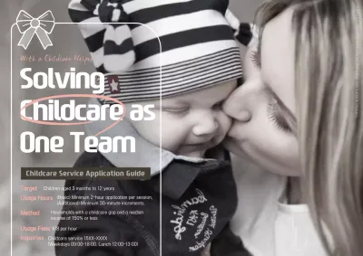 Grey Minimal Childcare Guide Poster