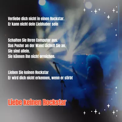 Vintage-Rockstargesang in Rot und Weiß