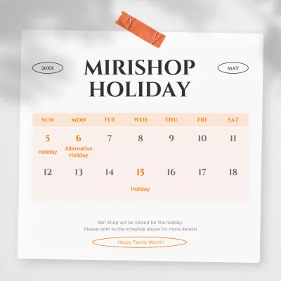 A modern holiday guide in orange and black