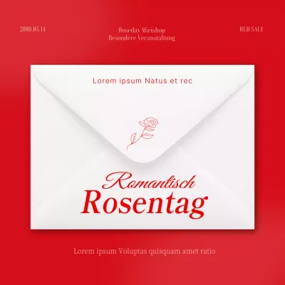 Förderung von Veranstaltungen zum Rosentag mit roten und weißen Trends