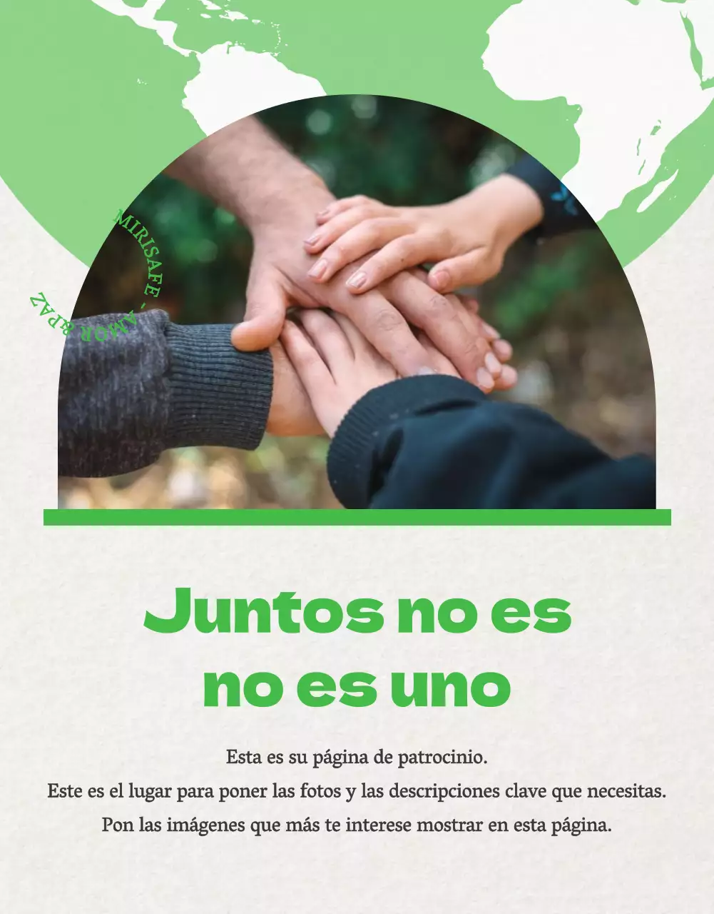 Promover patrocinios en tendencia con verde y beige