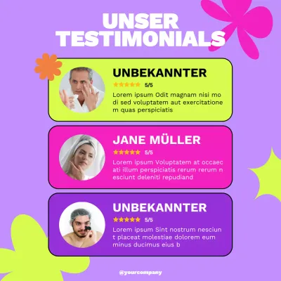 Pink and Purple Bold Skincare Review Werbung