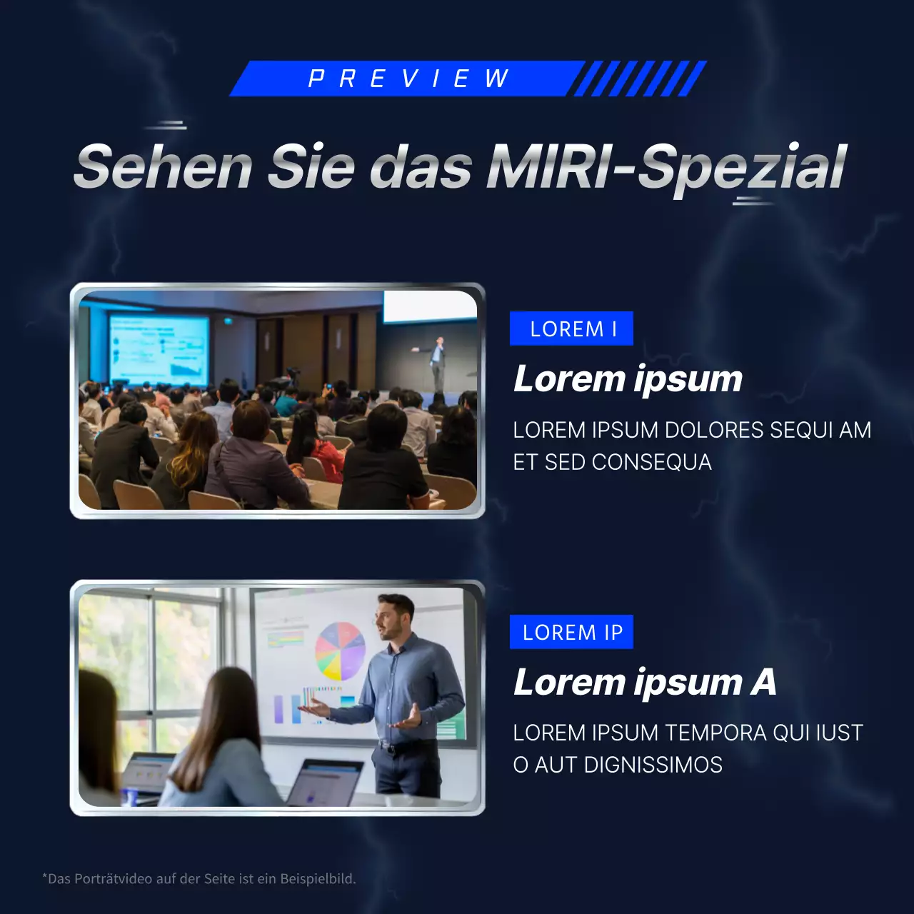 Förderung der marineblauen und silbern akzentuierten Paukschule