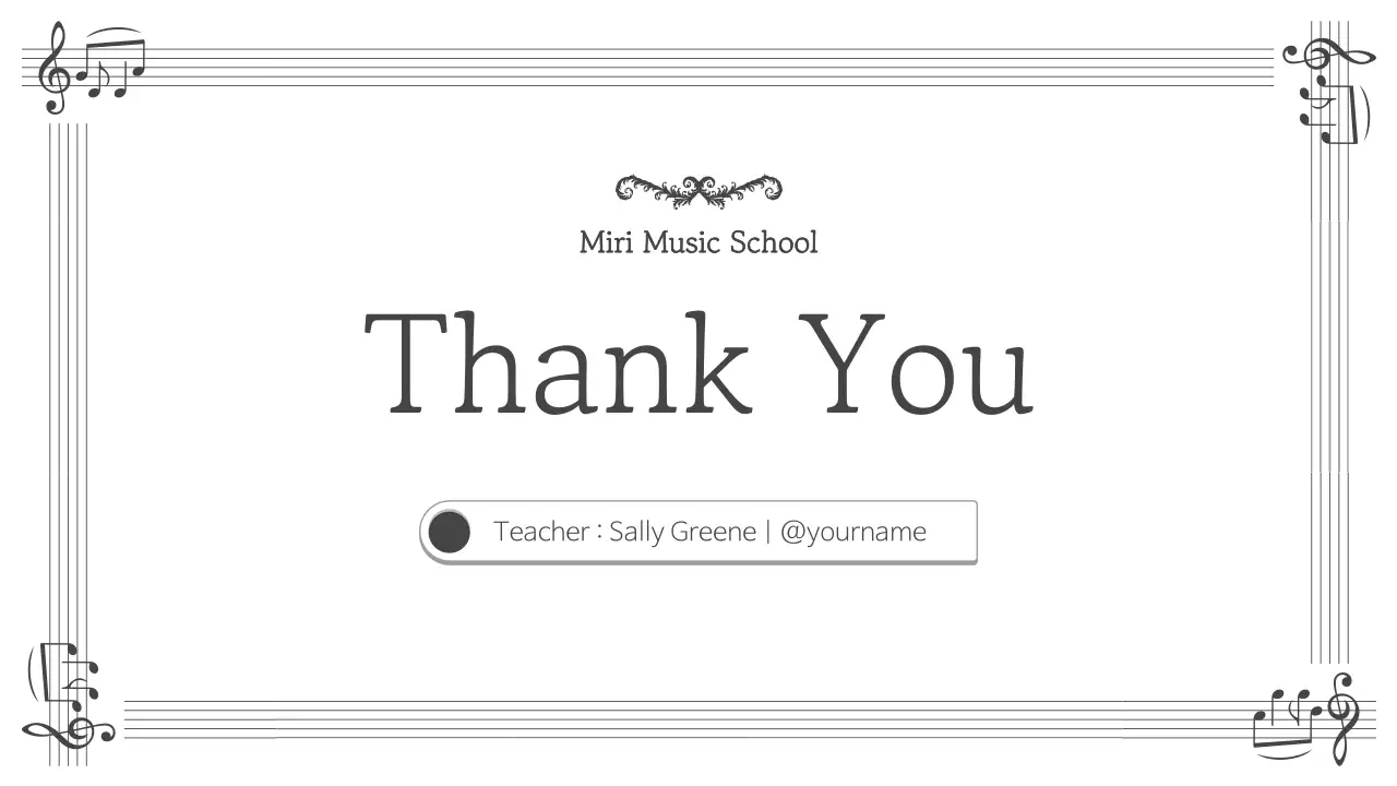 Grey Traditional Music Course Presentation