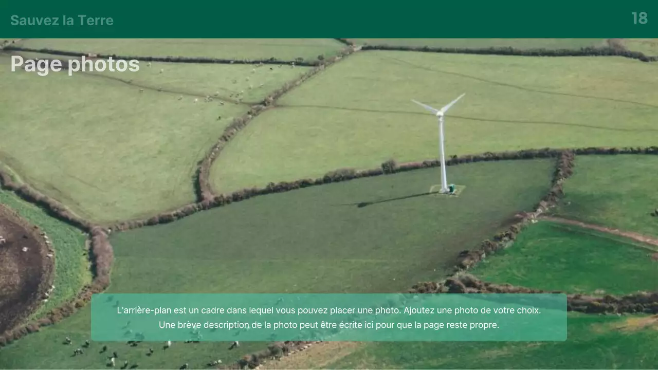 Une introduction à l'activité de l'énergie verte en vert et blanc