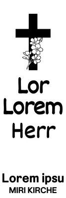 Emotionales Kirchenbriefpapier mit kalligraphischem Konzept