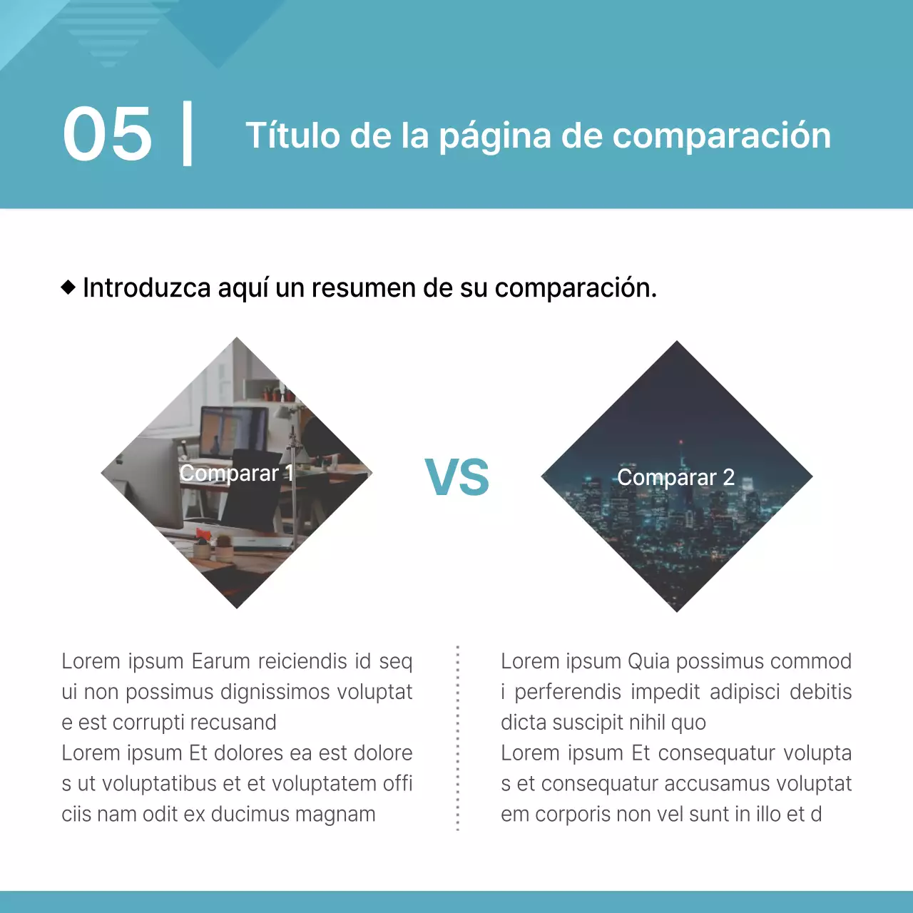 Un plan estratégico corporativo sencillo y de color menta