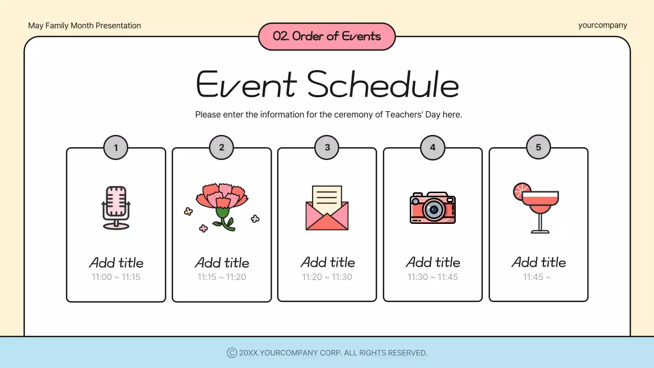 Beige Simple Event Announcement Presentation