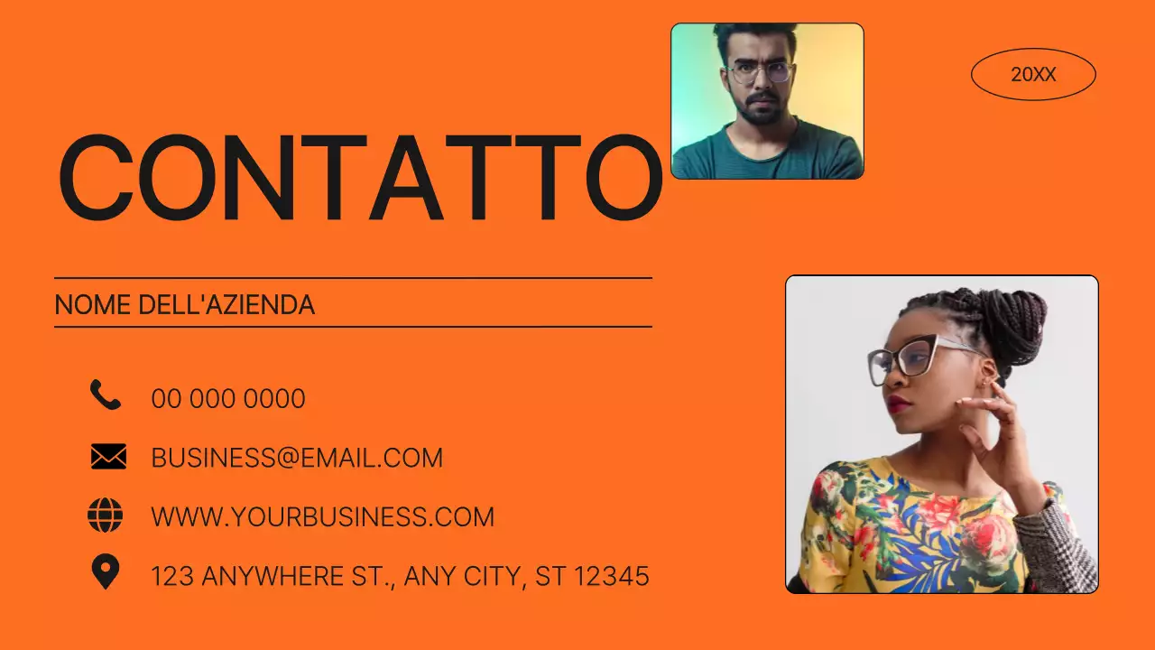 Profilo aziendale Lime Orange Bold Introduzione