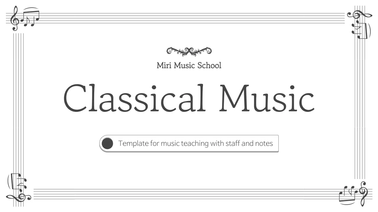 Grey Traditional Music Course Presentation