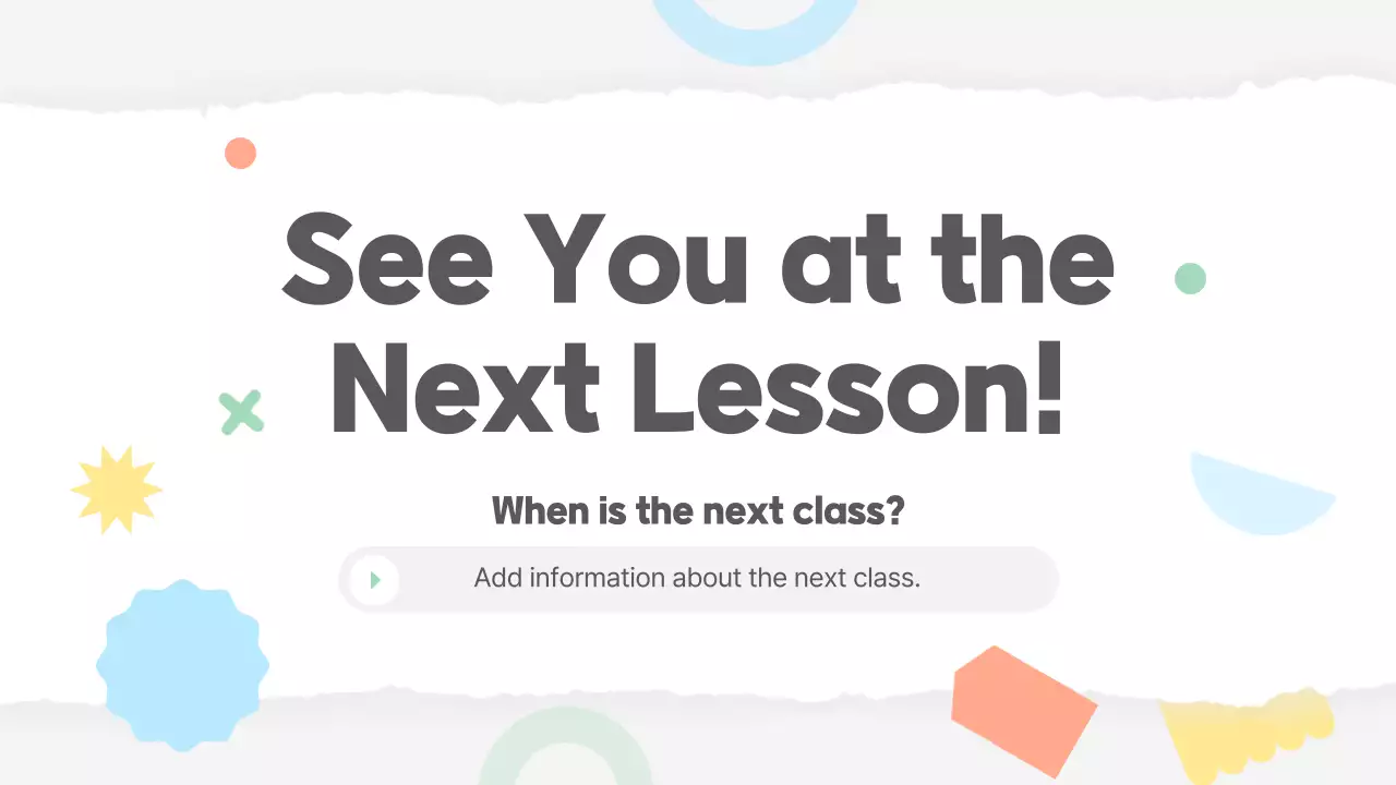 White Simple School Presentation