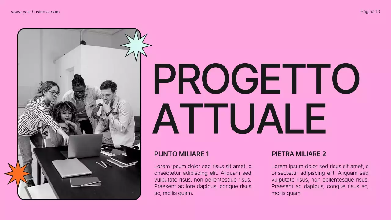 Profilo aziendale Lime Orange Bold Introduzione