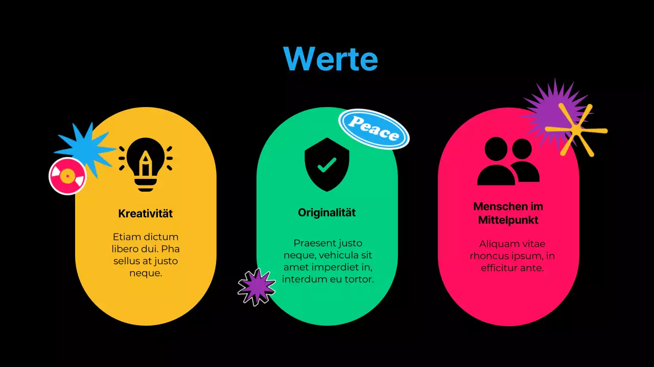 Neon Modern Flashy Shapes Portfolio