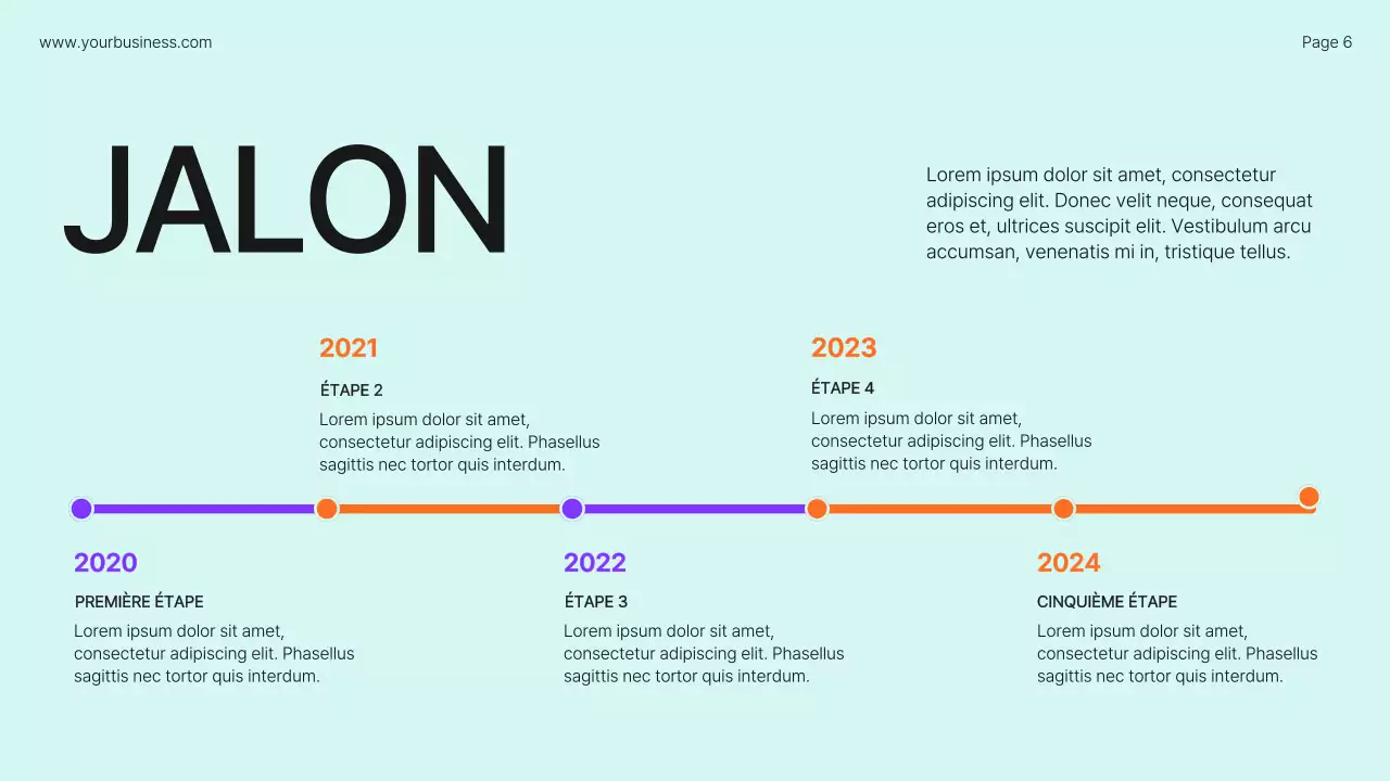 Profil d'entreprise Lime Orange Bold Introduction
