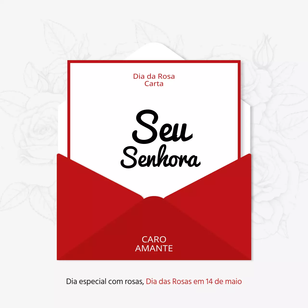 Promover eventos do Dia das Rosas com tendências vermelhas e brancas
