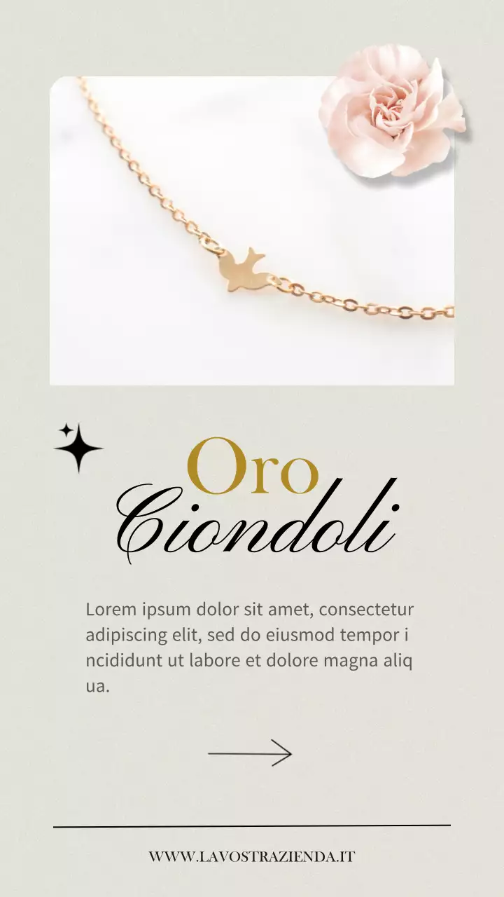 Beige e oro elegante Regali esclusivi di gioielli per la mamma promozione