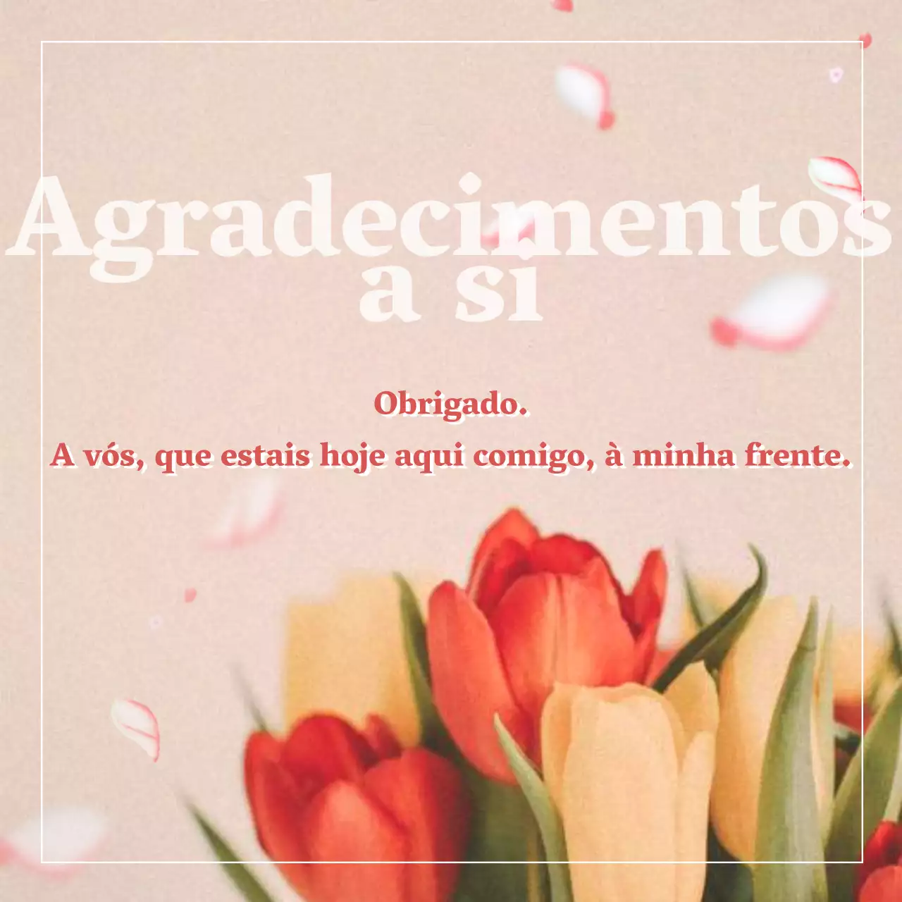 Um anúncio sentimental simples em cor-de-rosa