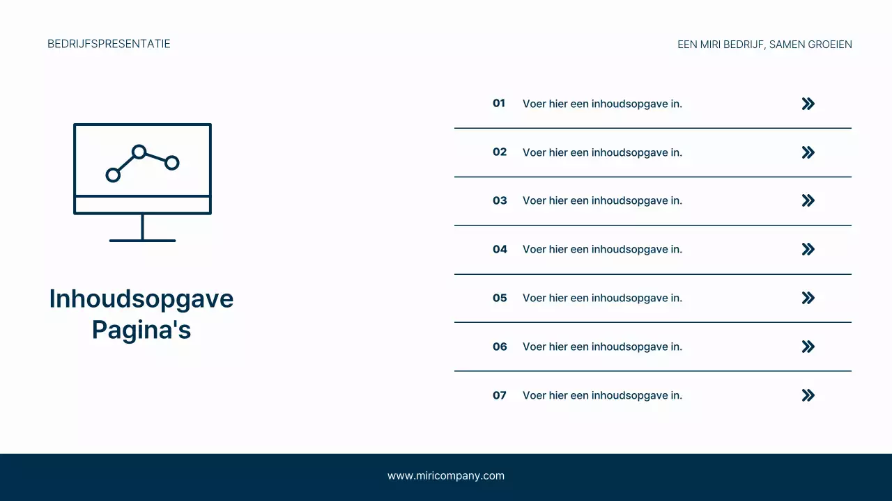 Een eenvoudig zakelijk briefhoofd in marineblauw en lichtblauw voor je bedrijf