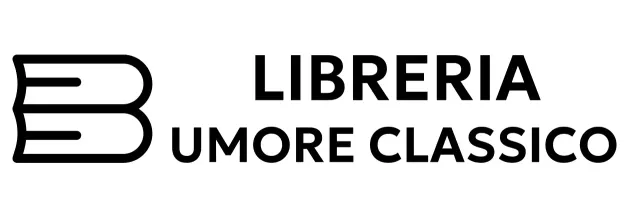 Merchandising semplice da libreria con illustrazioni di libri e caratteri gotici