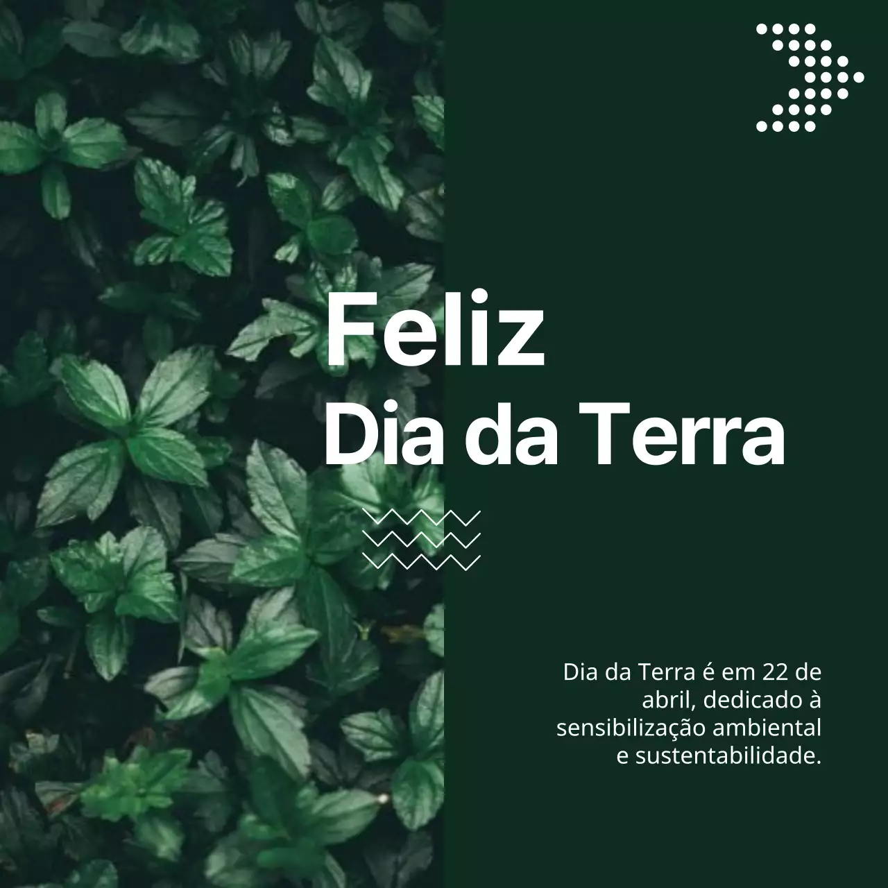 Verde Branco Estética Natureza Ecologia Feliz Dia da Terra