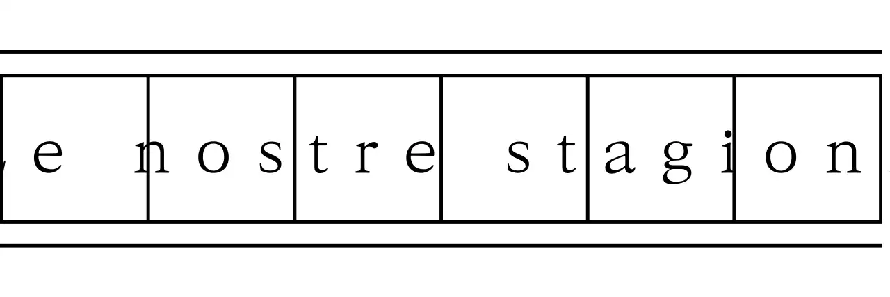 Scrittura sentimentale in caratteri manoscritti e serif