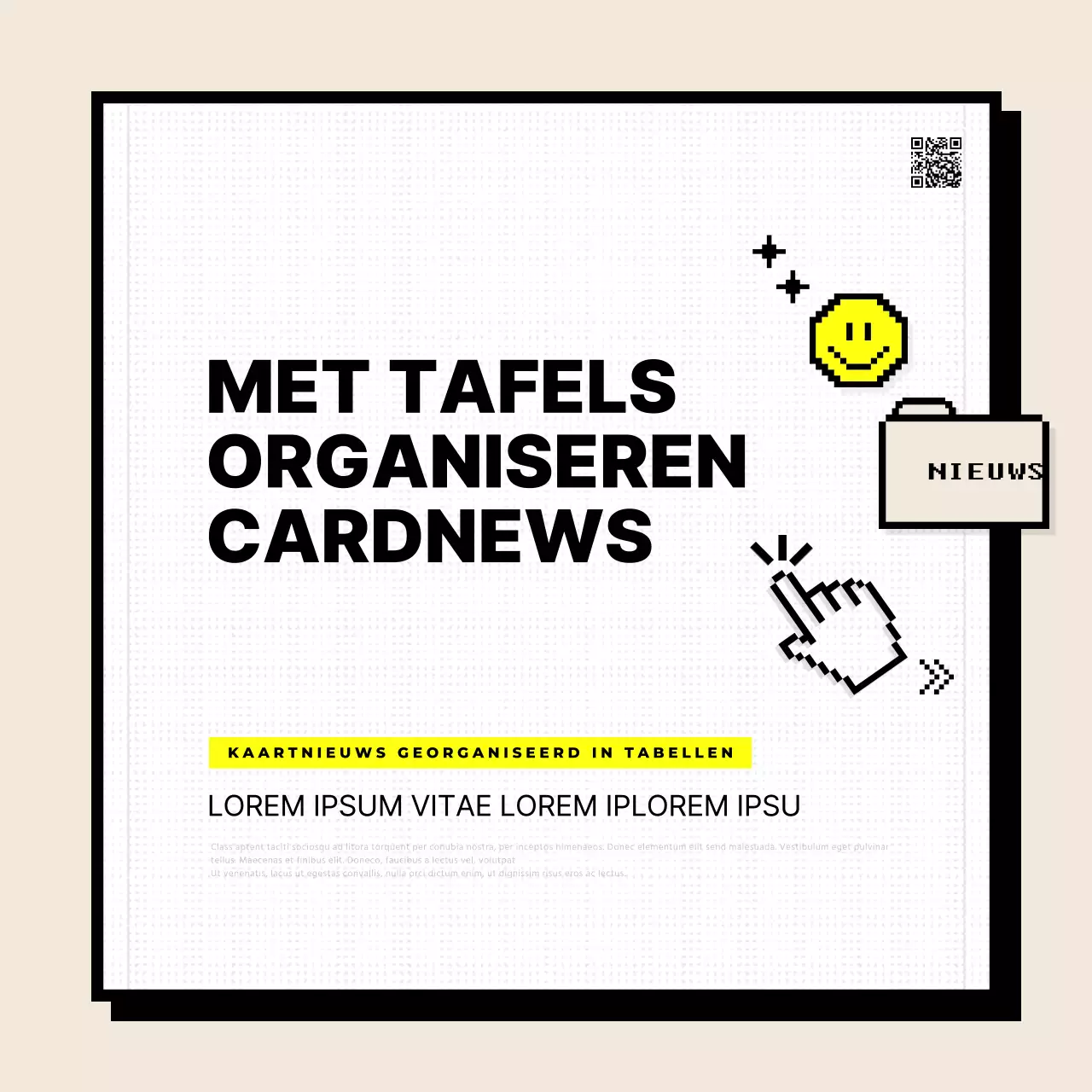 Het gebruik van eenvoudige tafels in geel en ivoor aankondigen