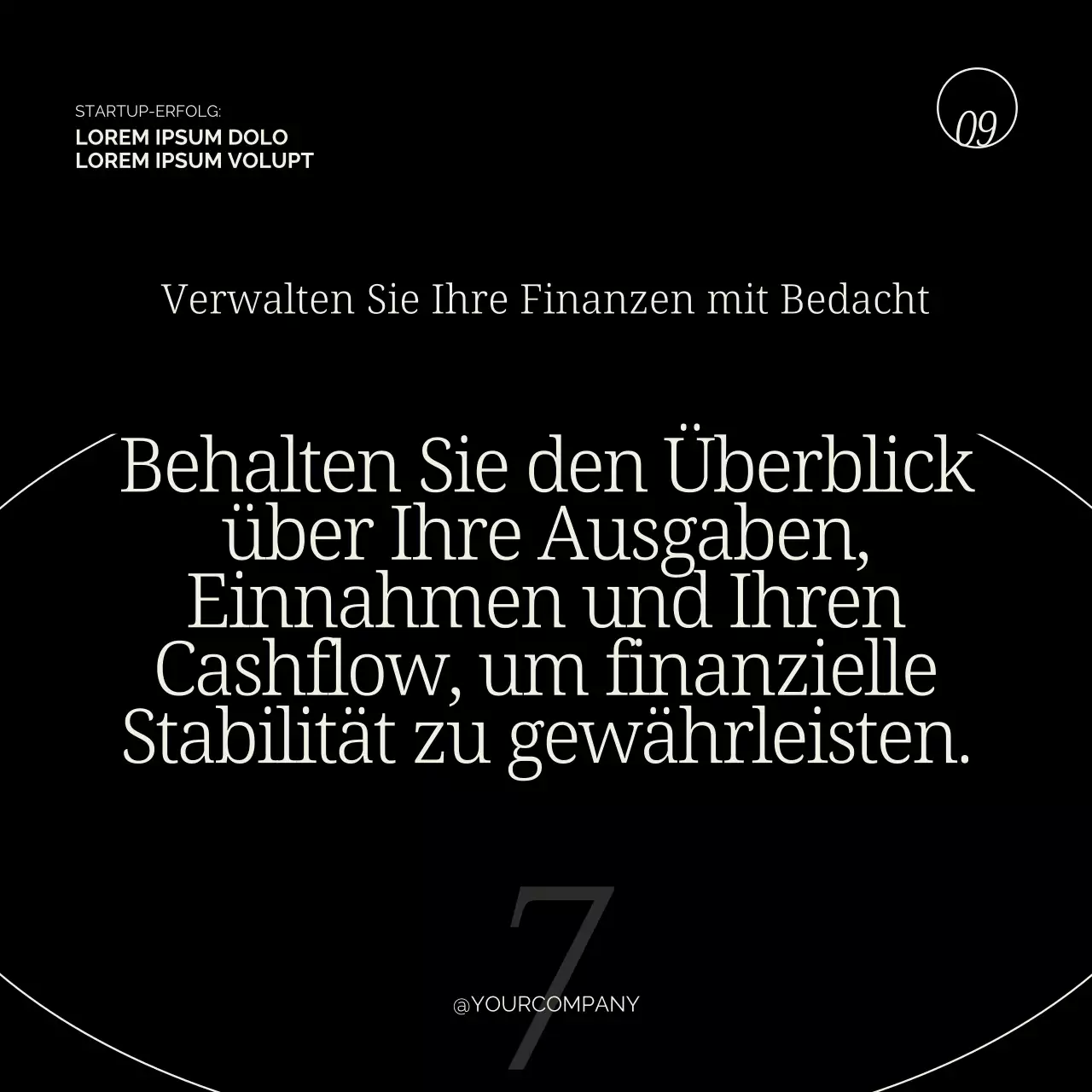 Beige und Blau Modern Existenzgründerwerbung