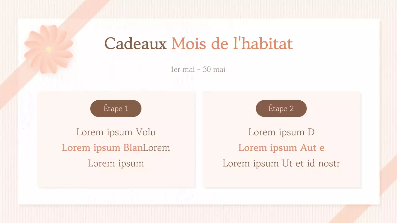 Promouvoir un affichage orange tendance pour le Mois de l'histoire des familles