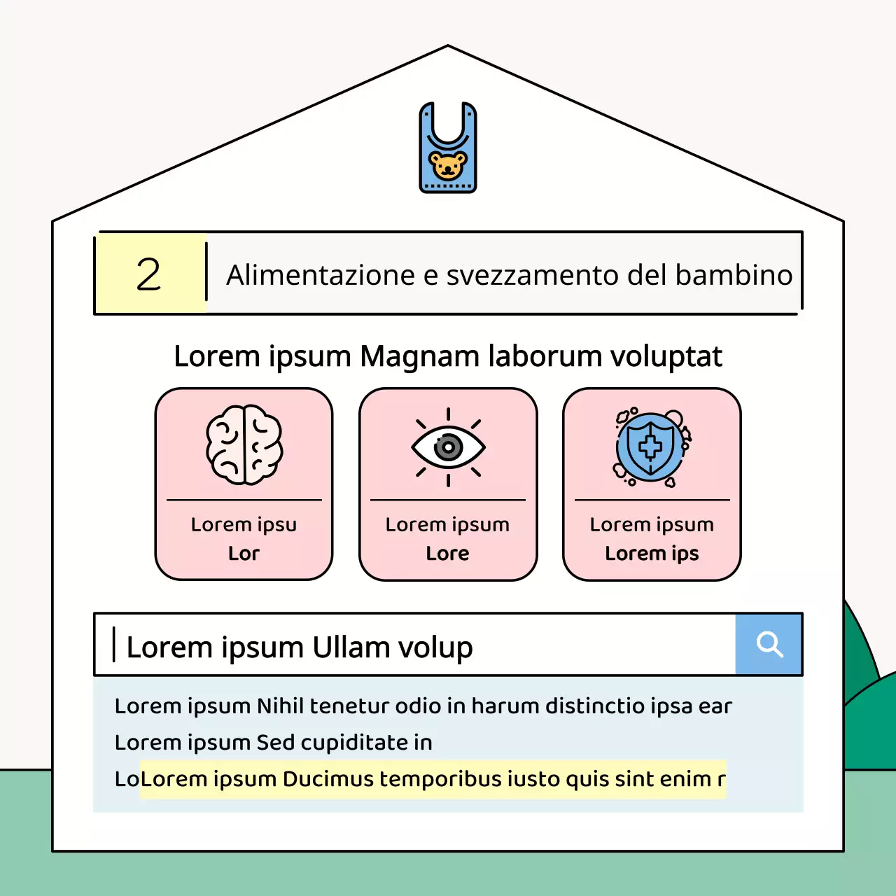 Suggerimenti verdi e rosa per i genitori dei bambini