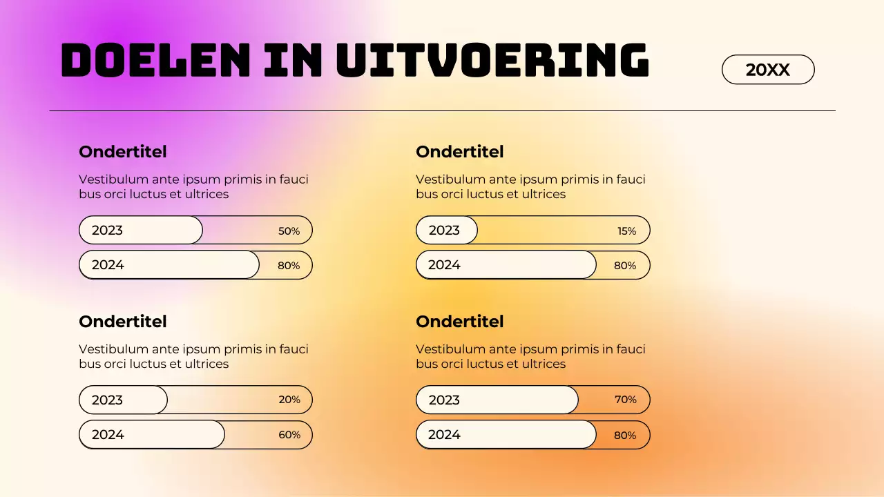 Paars eenvoudig verlooprapport
