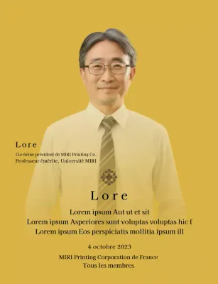 Plaque commémorative avec illustrations et photos de luxe