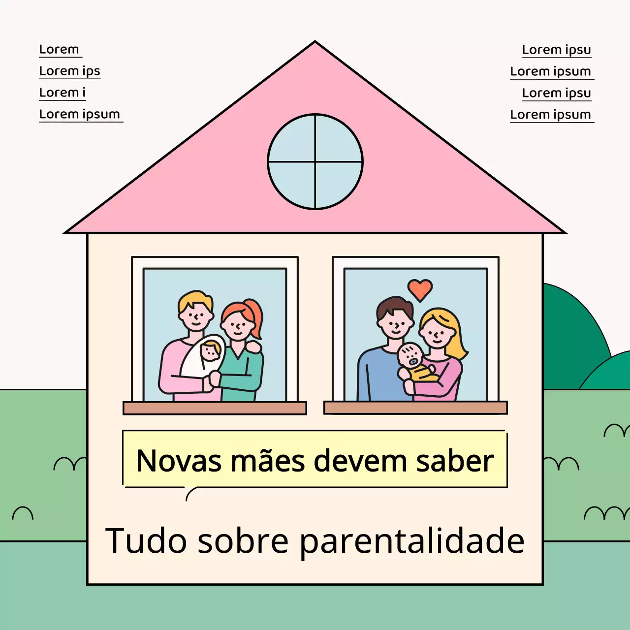 Dicas verdes e cor-de-rosa para os pais das crianças