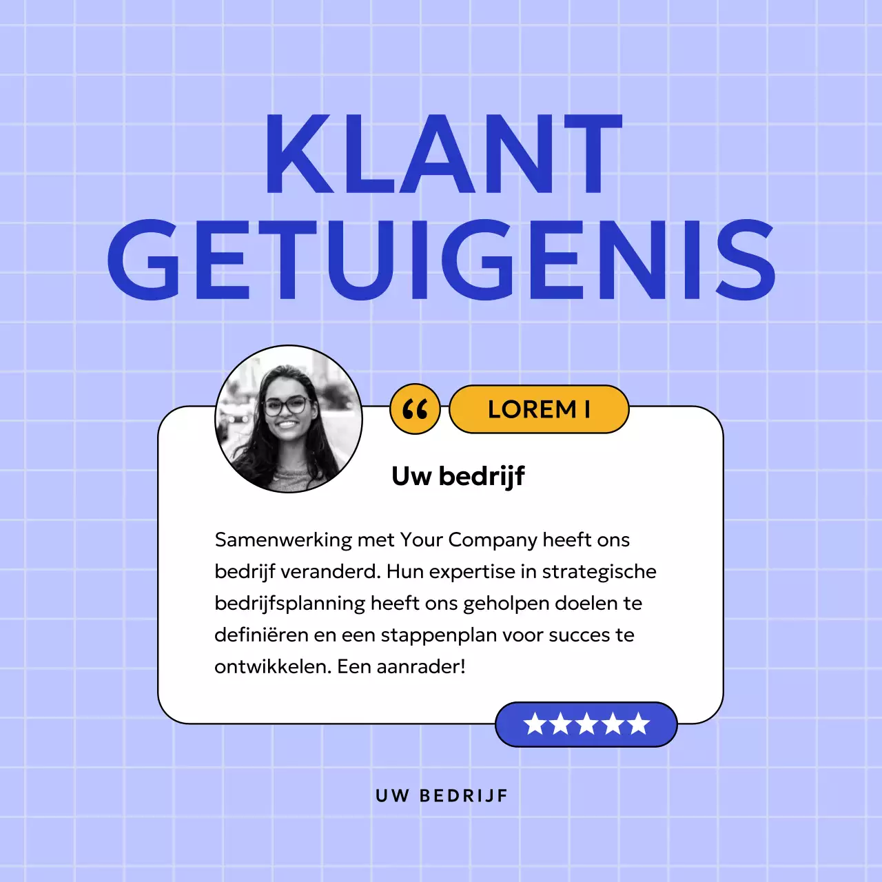 Lila stoutmoedige klantgetuigenis Publiciteit