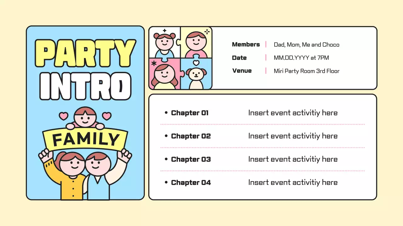 핑크 심플 부모님 초대 프레젠테이션