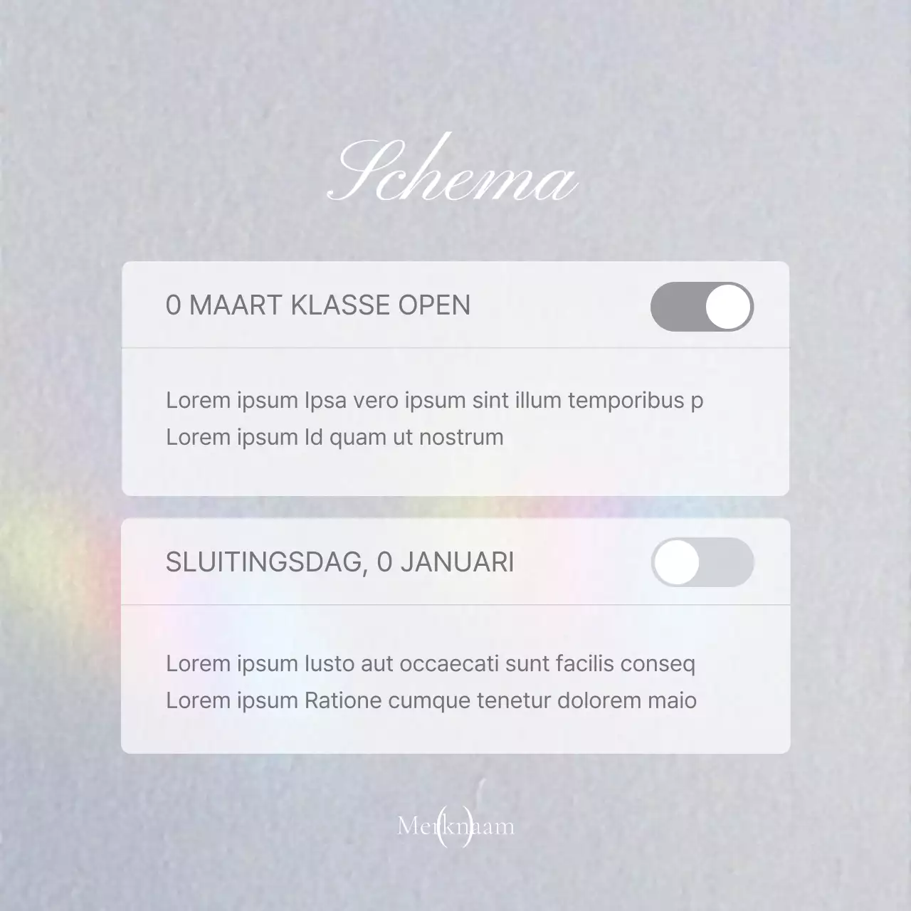 Promoot trendy marketingaankondigingen voor sociale media in beige en grijs