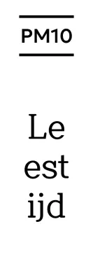 Verticaal schrift ontwerpen met schreefloze en schreefloze lettertypes