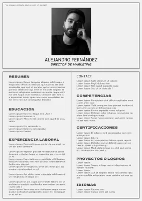 Beige y gris Minimal Marketing Manager Resume Introducción