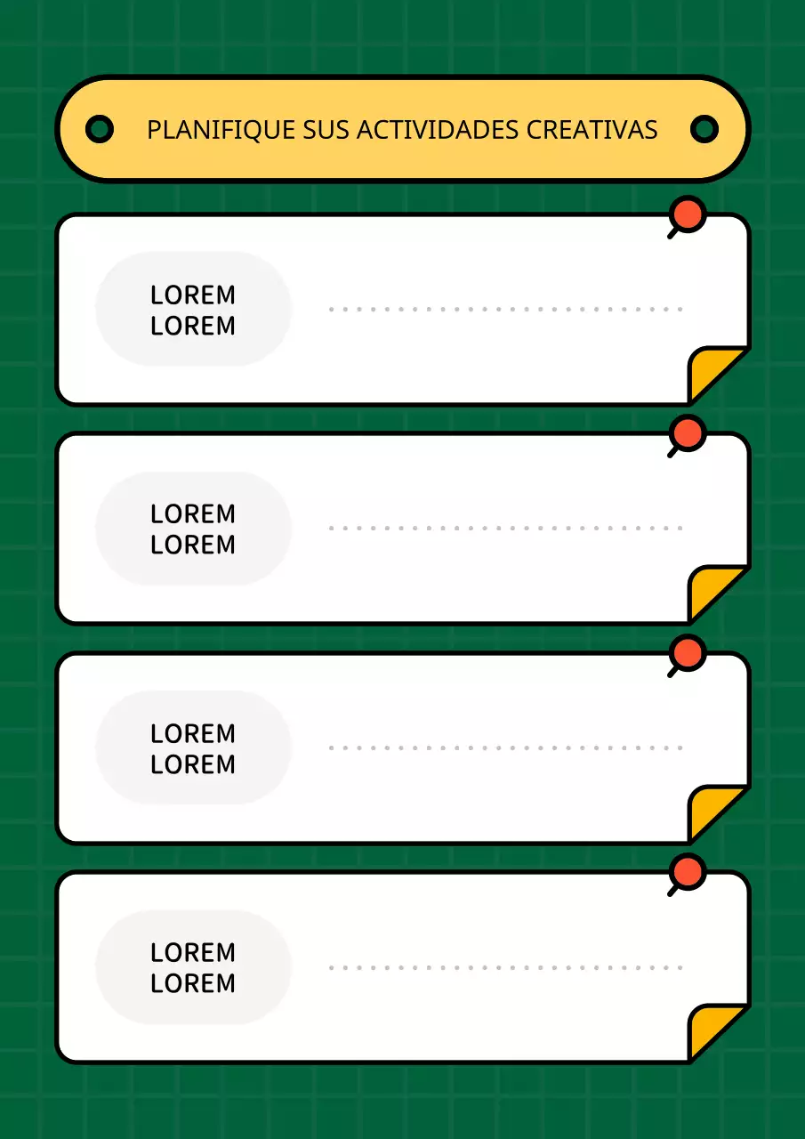Bonito planificador de diario verde y amarillo