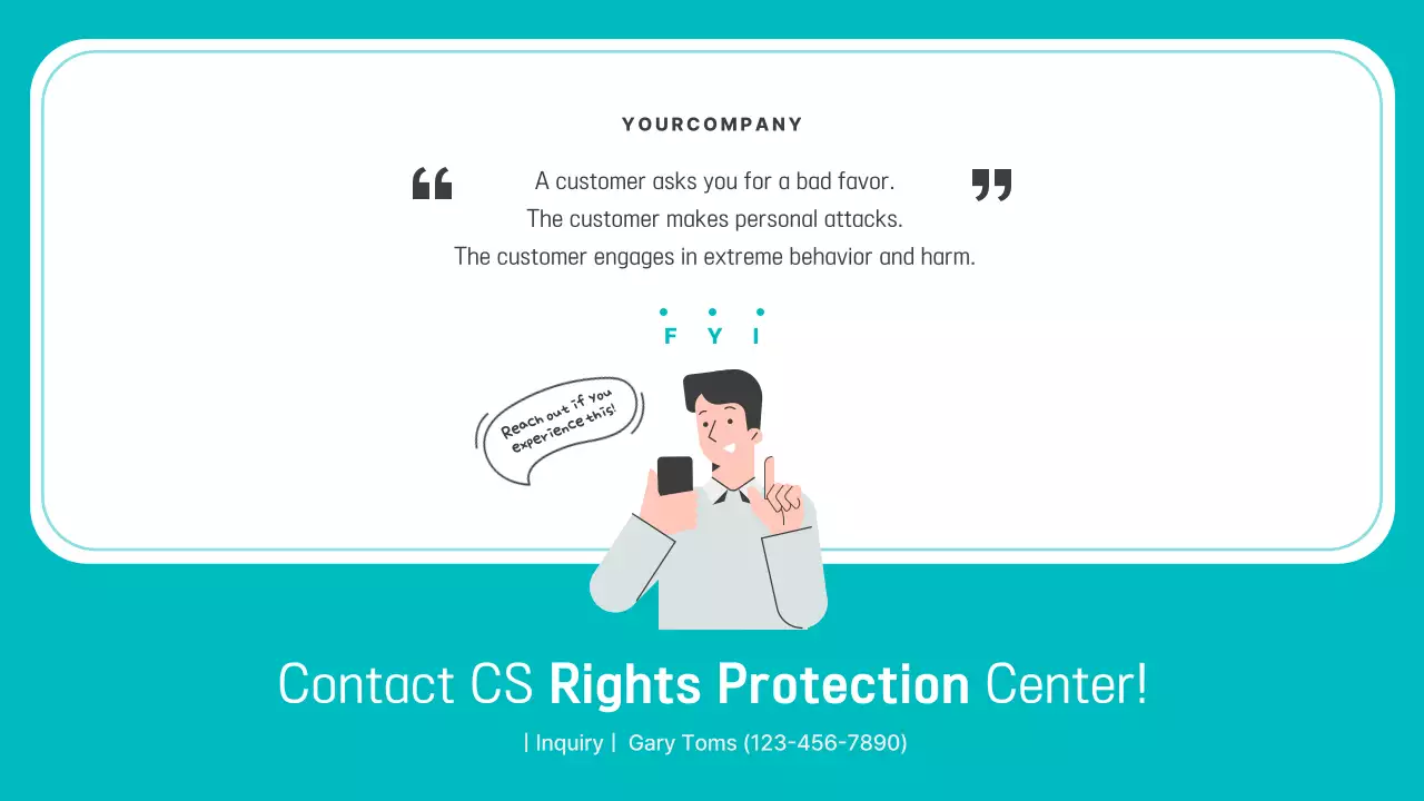 Teal Modern Customer Manual Presentation