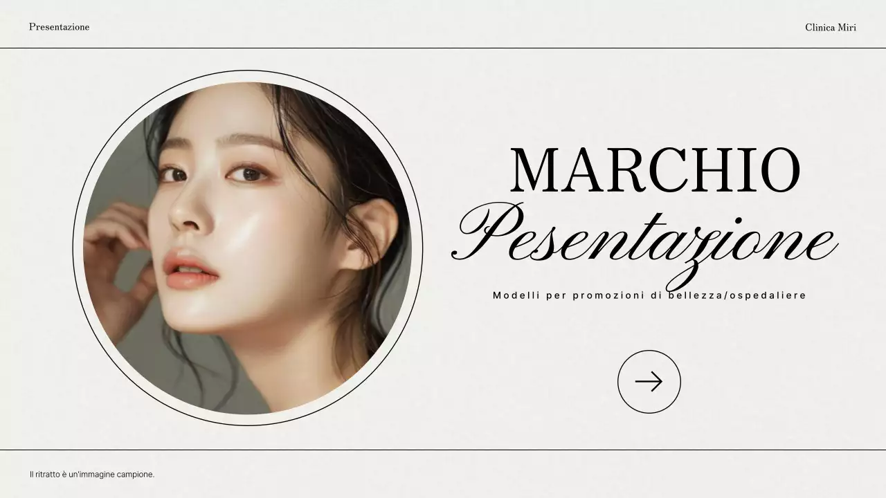 Promuovere un marchio dermatologico grigio e moderno