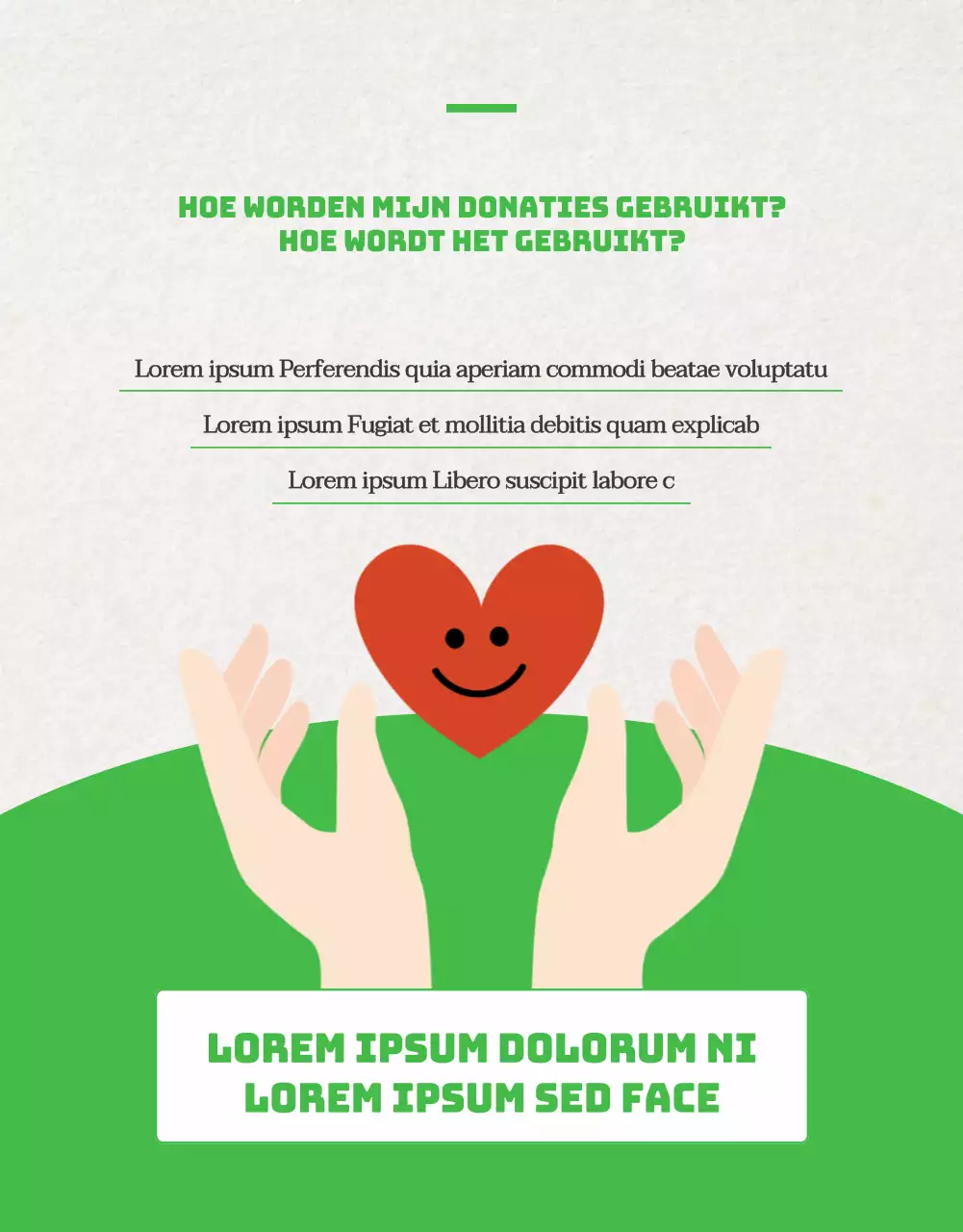 Promoot sponsoring volgens de trend met groen en beige