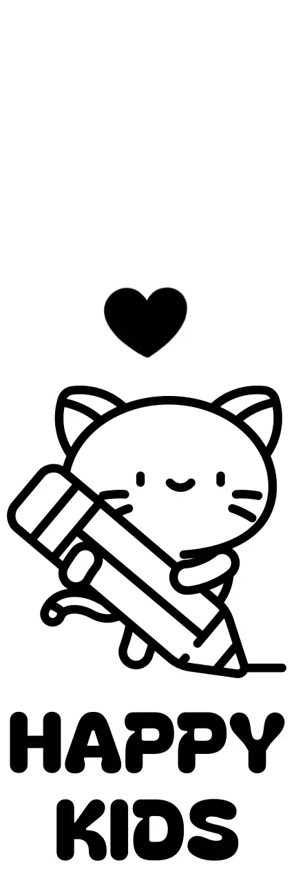 Ensinar as crianças com ilustrações de gatos com desenhos giros