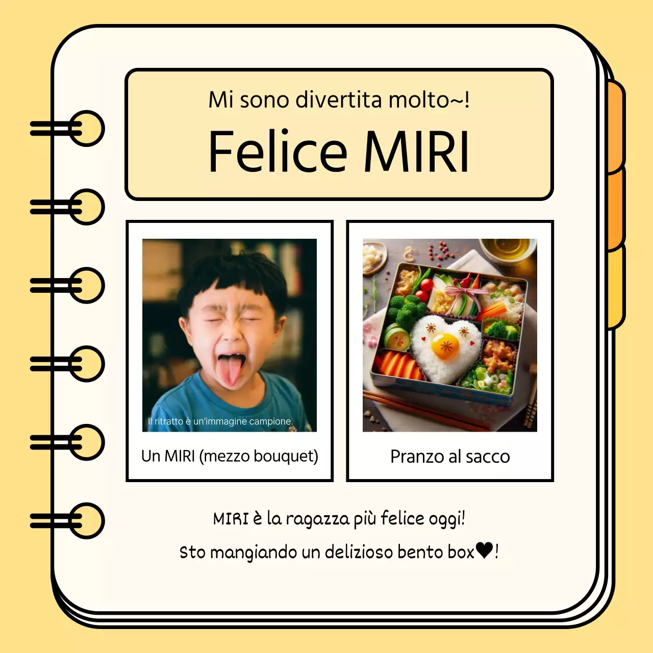 Un simpatico piano di lezione per una gita con sfondo arancione